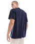 Weekday oversized t-shirt in navy