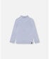 ფოტო #1 პროდუქტის Big Girls Super Soft Brushed Mock Neck Top Light Blue