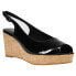 Фото #2 товара VANELi Gardy Wedge Womens Black Casual Sandals 308702