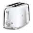 Фото #2 товара SMEG Four Slice Toaster Stainless Steel TSF02SSEU - 4 slice(s) - Chrome - Steel - Buttons - Level - Rotary - China - 1500 W