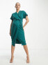 Фото #3 товара Closet London Maternity ribbed pencil midi dress in emerald