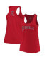 Фото #1 товара Women's Red Los Angeles Angels Plus Size Swing for the Fences Racerback Tank Top
