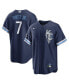 Фото #1 товара Men's Bobby Witt Jr. Navy Kansas City Royals City Connect Replica Player Jersey