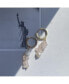 ფოტო #2 პროდუქტის 18K Gold Plated Freshwater Pearls with Rose Quartz Mismatch Style - Manifesting it! Earrings For Women