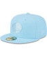 ფოტო #2 პროდუქტის Men's Powder Blue Golden State Warriors Spring Color Pack 59FIFTY Fitted Hat