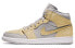 Кроссовки Nike Air Jordan 1 Mid Mixed Textures Yellow (Серый)