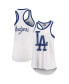 Фото #1 товара Women's White Los Angeles Dodgers Tater Racerback Tank Top