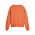 Puma Classics Oversized Crew Neck Sweatshirt Womens Orange Casual Athletic Outer