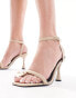 Фото #1 товара 4th & Reckless Vanna Heeled Sandal with Toe Ring in Cream