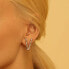 Silver single earring with cubic zirconia V Cubica RZCU48