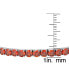 ფოტო #2 პროდუქტის Simulated Garnet January Birthstone Tennis Stretch Bracelet