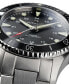 ფოტო #4 პროდუქტის Men's Swiss Automatic Khaki Navy Scuba Stainless Steel Bracelet Watch 43mm