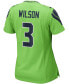 ფოტო #2 პროდუქტის Women's Russell Wilson Neon Green Seattle Seahawks Alternate Game Jersey