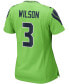 Фото #2 товара Women's Russell Wilson Neon Green Seattle Seahawks Alternate Game Jersey