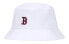 Фото #14 товара Шляпа рыбацкая MLB Лого NY Fisherman Hat, унисекс, черный/бежевый/белый.