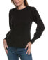 Фото #1 товара Свитер женский Jones New York Stitch Sleeve, черный 58% хлопок, 41% акрил, 1% другие волокна, машинная стирка, импортный