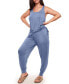 ფოტო #1 პროდუქტის Plus Size Jayden Pajama Tank & Pant Set