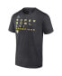 Men's Heather Charcoal Los Angeles Rams Super Bowl LVI Champions Roster Signature T-shirt Черный, M - фото #3