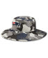 Головной убор New Era для мужчин с принтом Camo New England Patriots 2022 NFL Training Camp Official Panama Bucket Hat Камуфляж - фото #1