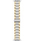ფოტო #2 პროდუქტის Men's Silver-Tone and Gold-Tone Stainless Steel Link Band Compatible with 42mm, 44mm, 45mm, Ultra, Ultra2 Apple Watch