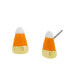 Фото #1 товара Orange Candy Corn Stud Earrings