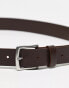 ONLY & SONS leather belt in brown