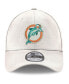 Фото #2 товара Men's White Miami Dolphins Throwback Logo Iced II 39THIRTY Flex Hat