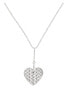 Steel necklace with heart pendant TH2780287