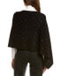 Фото #2 товара In2 By Incashmere Rhinestone Embellished Wool & Cashmere-Blend Topper Women's