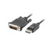 Фото #1 товара Кабель DisplayPort на DVI Lanberg CA-DPDV-10CU-0010-BK