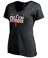 ფოტო #4 პროდუქტის Women's Plus Size Black San Francisco Giants 2021 Postseason Locker Room V-Neck T-shirt