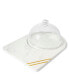 Фото #1 товара Bavaria Marble Cheese Board With Glass Cloche