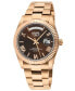 ფოტო #1 პროდუქტის Men's West Village Swiss Automatic Rose Stainless Steel Watch 40mm