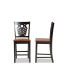 Фото #2 товара Gervais Modern and Contemporary Transitional Wood Counter Stool Set, 2 Piece