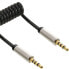 Фото #1 товара InLine Slim Audio Spiral Cable 3.5mm male / male 4-pin Stereo 0.5m