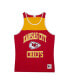 Фото #3 товара Men's Red, Gold Kansas City Chiefs Heritage Colorblock Tank Top