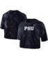 ფოტო #2 პროდუქტის Women's Navy Penn State Nittany Lions Tie-Dye Cropped T-shirt