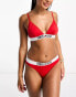 Tommy Jeans archive brazilian bikini bottom in red