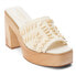 Фото #2 товара COCONUTS by Matisse Glenn Block Heels Womens Beige Casual Sandals GLENN-126