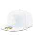 Фото #2 товара Men's New York Jets White on White 59FIFTY Fitted Hat