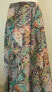 NY Collection Women's Handkerchief Hem Skirt Blue Multi XS