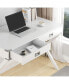 Фото #8 товара Computer Desk with Storage, Solid Wood Desk with Drawers, Modern Study Table for Home Office