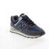 New Balance 574 U574KGN Mens Gray Suede Lace Up Lifestyle Sneakers Shoes