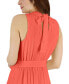 ფოტო #4 პროდუქტის Petite Tie-Waist Tiered Tie-Back Maxi Dress