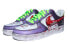 【定制球鞋】 Nike Air Force 1 Low 07 "Joker" 小丑涂鸦 兔年主题 湖人配色 星溯未来 总冠军推荐 低帮 板鞋 男款 紫黄红 / Кроссовки Nike Air Force CW2288-111