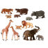 Фото #1 товара Фигурки MINILAND Figures Of Wild Animals & Babies (Дикие животные и детёныши) 12 шт.