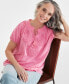 Фото #4 товара Women's Embroidery Vacay Top, Created for Macy's