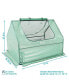Galvanized Steel Raised Bed with Greenhouse - Green - 4 ft x 3 ft