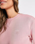 Фото #3 товара adidas Originals collar detail sweat in dusty pink