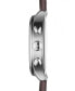 ფოტო #6 პროდუქტის Men's Swiss Chronograph Chrono XL Classic T-Sport Brown Leather Strap Watch 45mm